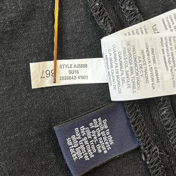 Madewell Hi-Lo Black Raw Hew Denim Skirt Size 29 - Picture 8 of 10